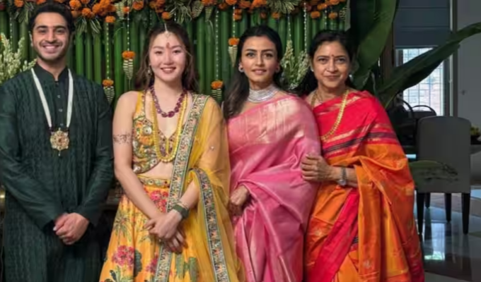 Mahesh Babu : సౌత్ కొరియన్ అమ్మాయితో మహేశ్ బాబు మేనల్లుడి ఎంగేజ్మెంట్ - ఫోటోలు షేర్ చేసిన నమ్రత