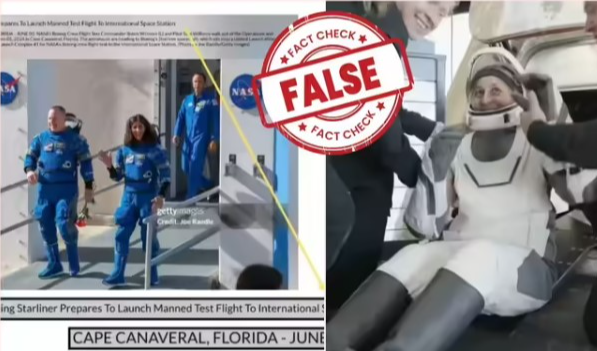 అంతరిక్షం నుంచి భూమ్మీదకు వచ్చాక నడుచుకుంటూ వెళ్లిన వ్యోమగాములు.. వైరల్ ఫోటోలో నిజమెంత..?