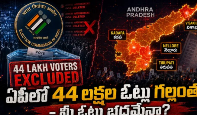 AP Voter List Deletions: ఏపీలో 44 లక్షల ఓట్లు గల్లంతు - నెల్లూరు, తిరుపతి, కడపలోనే ఎక్కువ.. ఏ పార్టీకి నష్టం?