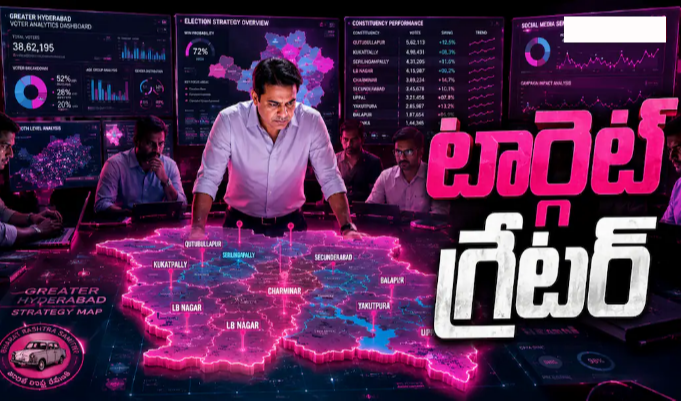KTR GHMC Elections Strategy: గ్రేటర్ ఎన్నికల కోసం మైక్రో లెవల్ ప్లానింగ్ - స్పెషల్ వార్ రూమ్ - కేటీఆర్ ఇజ్జత్‌కా సవాల్ !